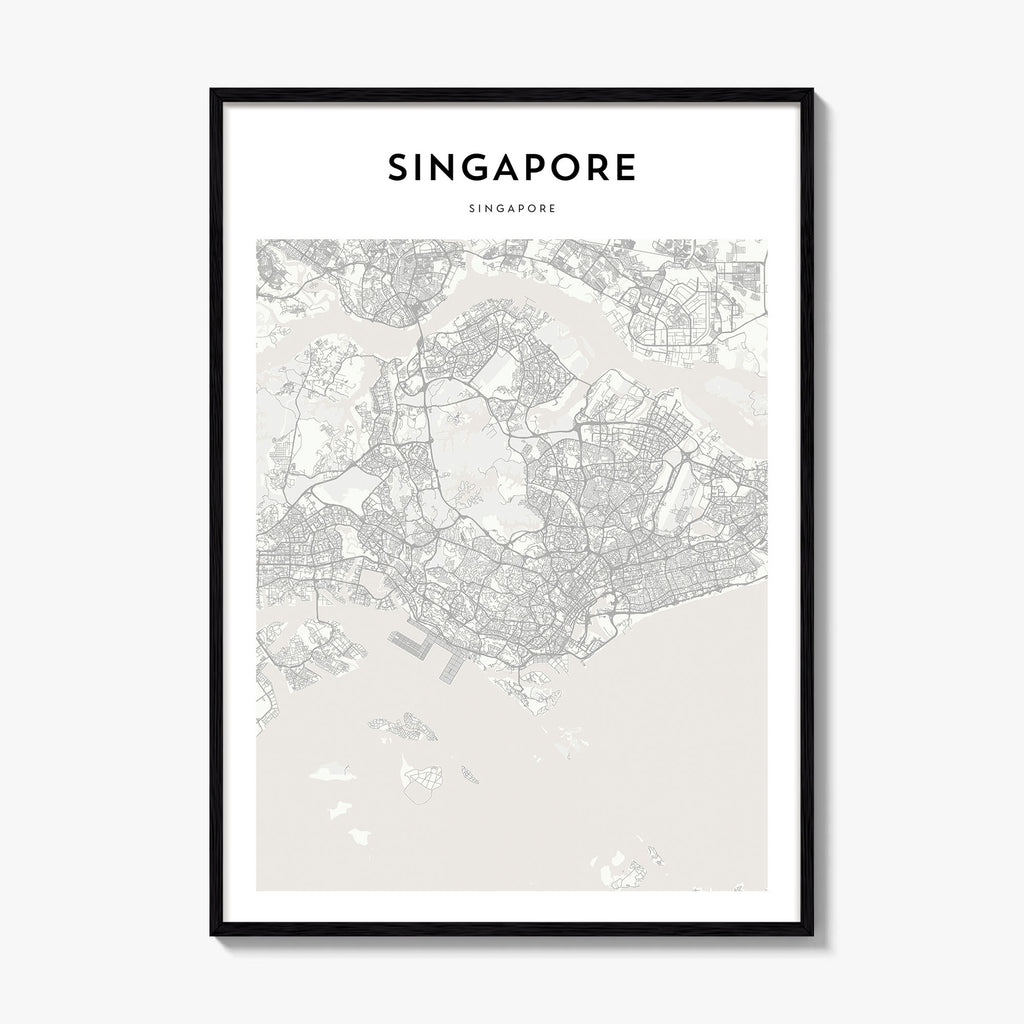 Singapore Map Poster