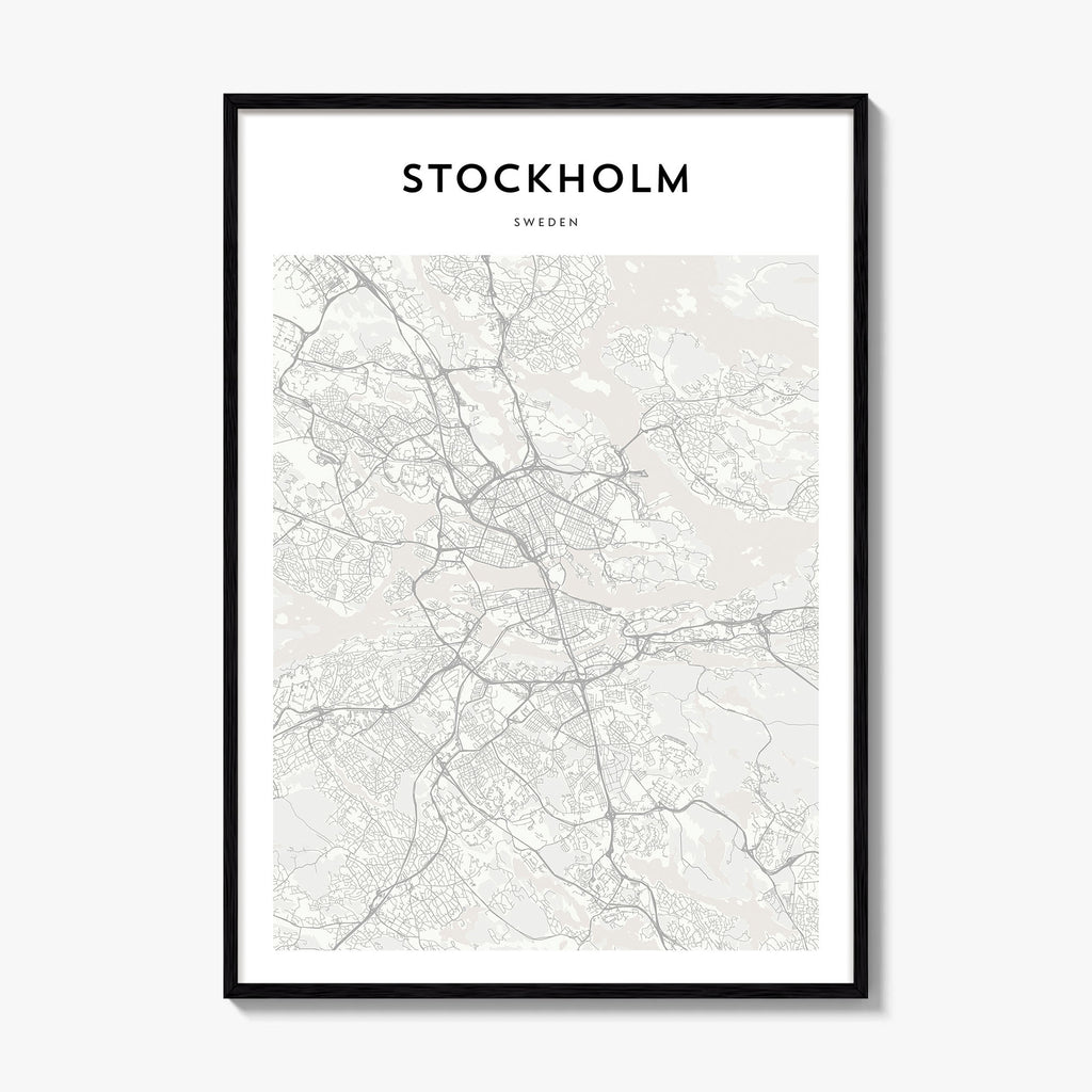 Stockholm Map Poster