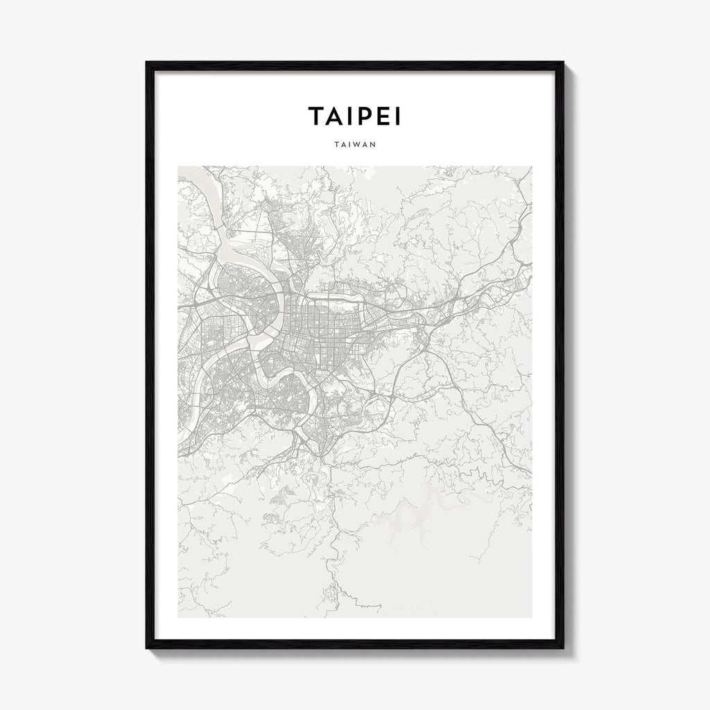 Taipei Map Poster
