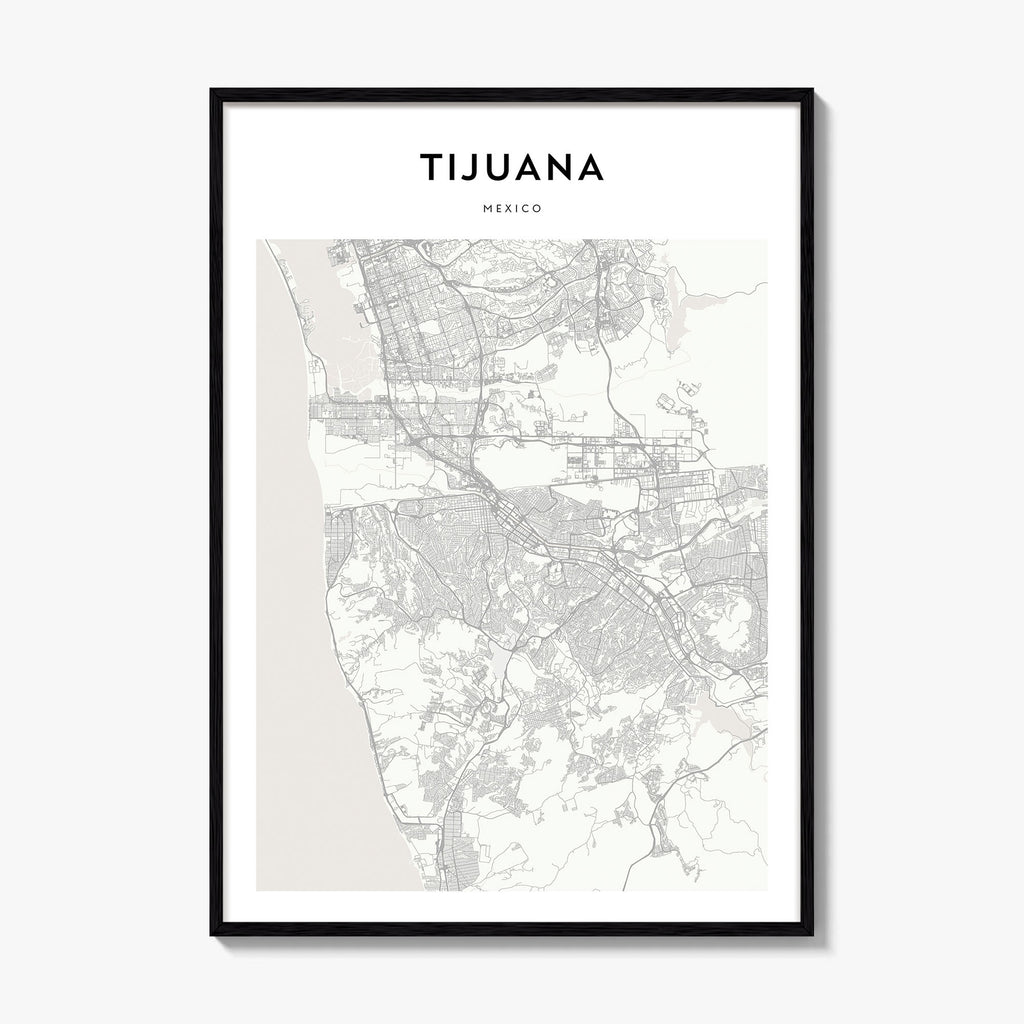 Tijuana Map Poster